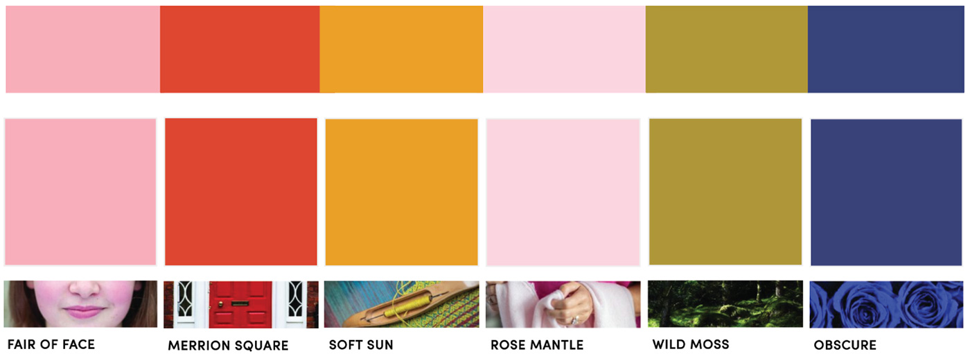 Color-Palette-Pink-Tomato-Red-Goldenrod-Yellow-Pale-pink-Tumeric-green-Blue-by-banyan-Bridges
