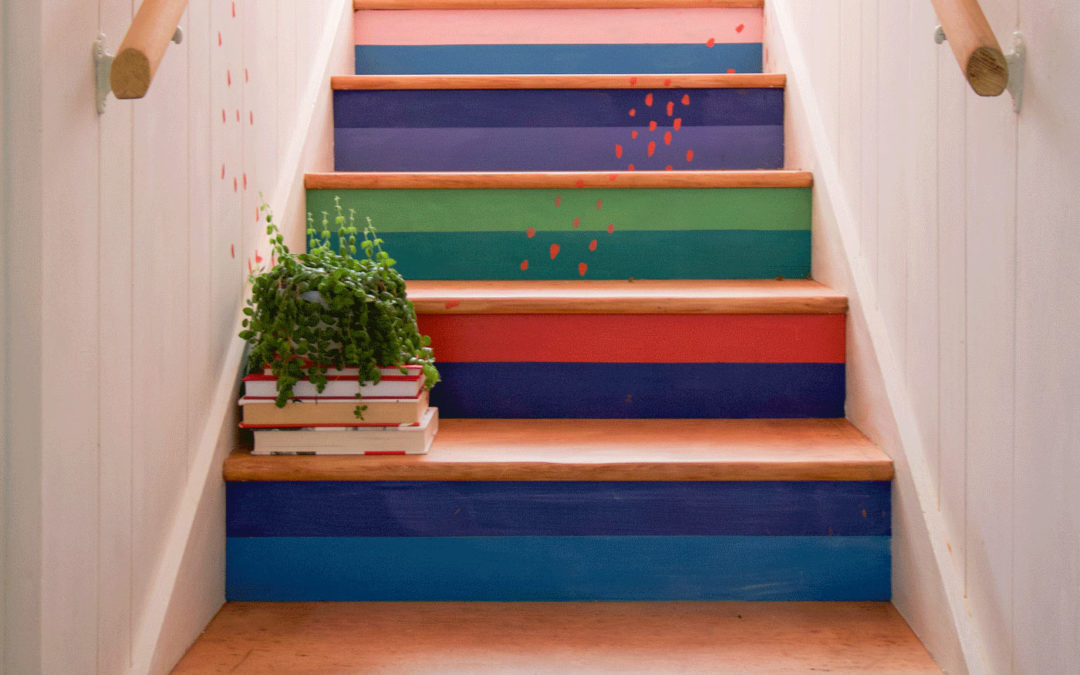 Chalk Paint Staircase Makeover