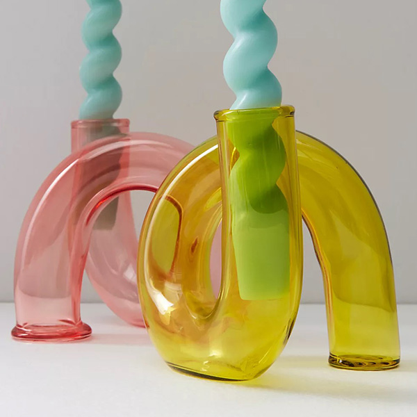Playful Glass Candle Holder