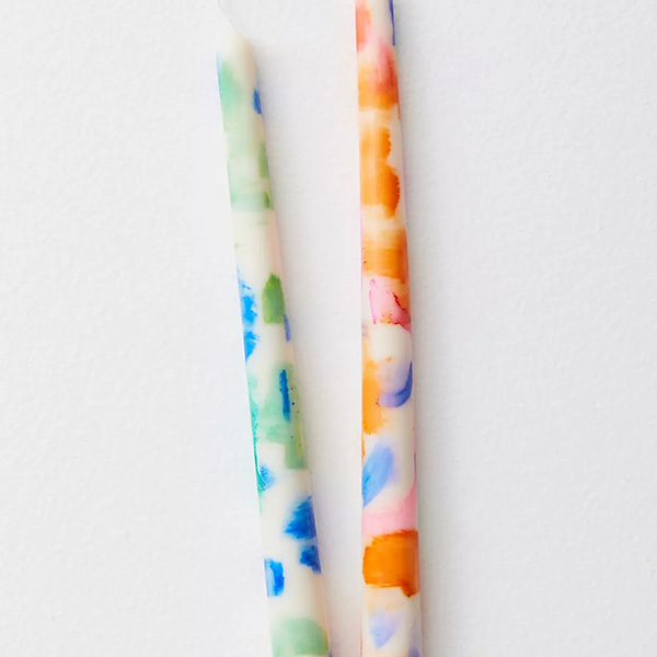 Water Color Candle Taper