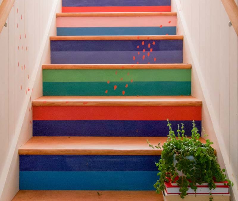 Colorblock Stairs Mural
